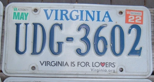 VIRGINIA IS FOR LOVERS License plate Free US shipping Your choice