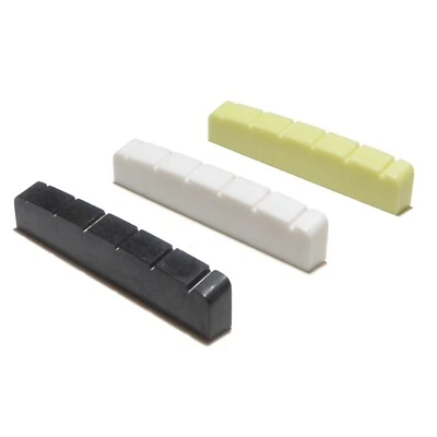 48mm 6 string guitar top nut in black, white or ivory electric, acoustic