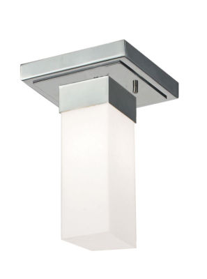 Z-Lite 190F-1 Sapphire 1 Light Chrome Flush Mount Ceiling Light