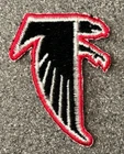 ATLANTA FALCONS NFL FOOTBALL VINTAGE 2 1/8" DIECUT RED BORDER TEAM LOGO PATCH