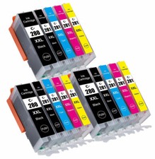 15PK PGI-280XXL CLI-281XXL Ink Cartridges for Canon TS6320 TR7520 TR8520 TS8120
