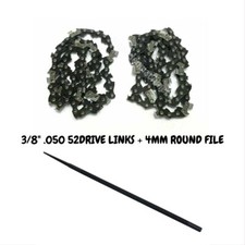 2 x CHAINSAW CHAIN FITS MOST OREGON CS1500 18" 2400W  CHAINSAW + 4mm ROUND FILE