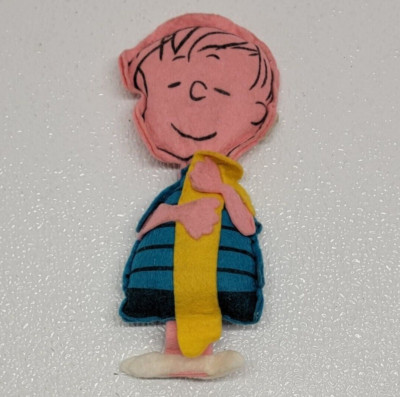 Vintage Simon Simple Peanuts Linus Felt Beanbag Plush 7.5'' RARE HTF!