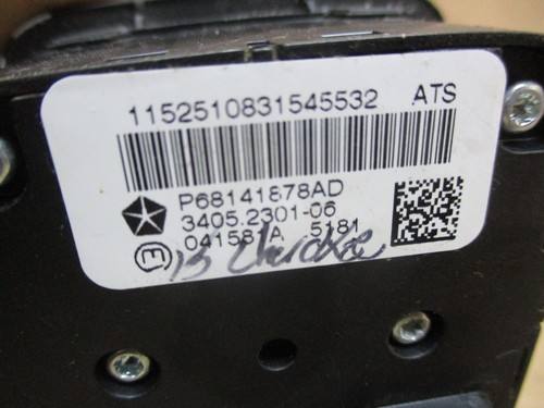 2016-2020 Jeep Cherokee Transfer Case Control Switch 4WD Rear Knob 68141878 RL - Picture 3 of 4