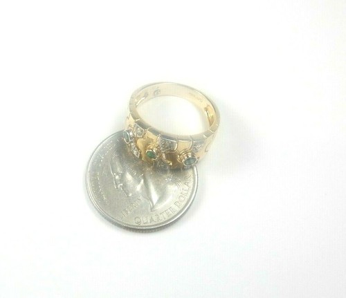 Kolumbianisches Smaragd Band 0,34 kt 14 K Gelbgold Größe 7,25 Schmuck Muzo Minen - Bild 10 von 12