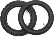 (1 Set) 3.00-12 Dirt Bike Tire and Inner Tube Set - Universal Replacement 80/200