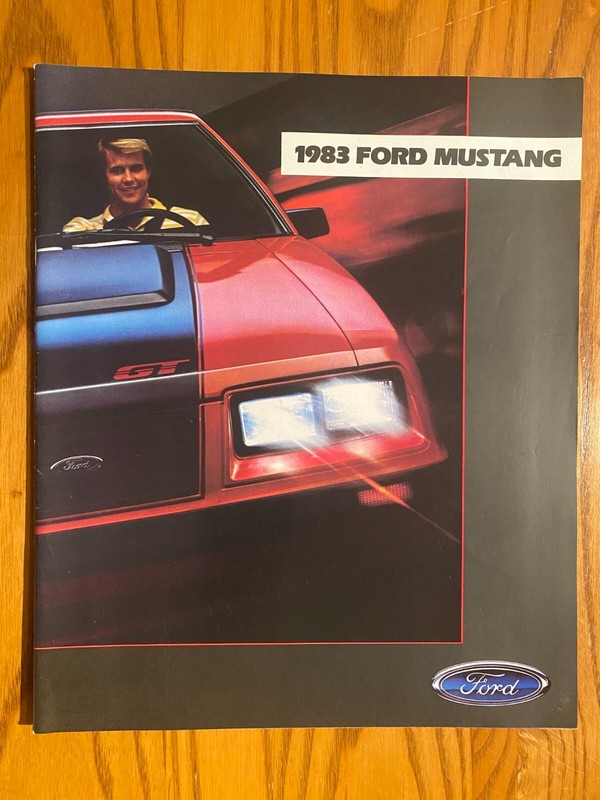 1983 Ford Mustang 24 page Car Sales Brochure - Includes Convertibles, GT, & GLX