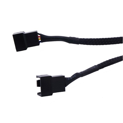 Copper 2/3/4 Way PWM 4Pin/3Pin Computer Connector Fan Power Extension CablEBB$r - Picture 5 of 5