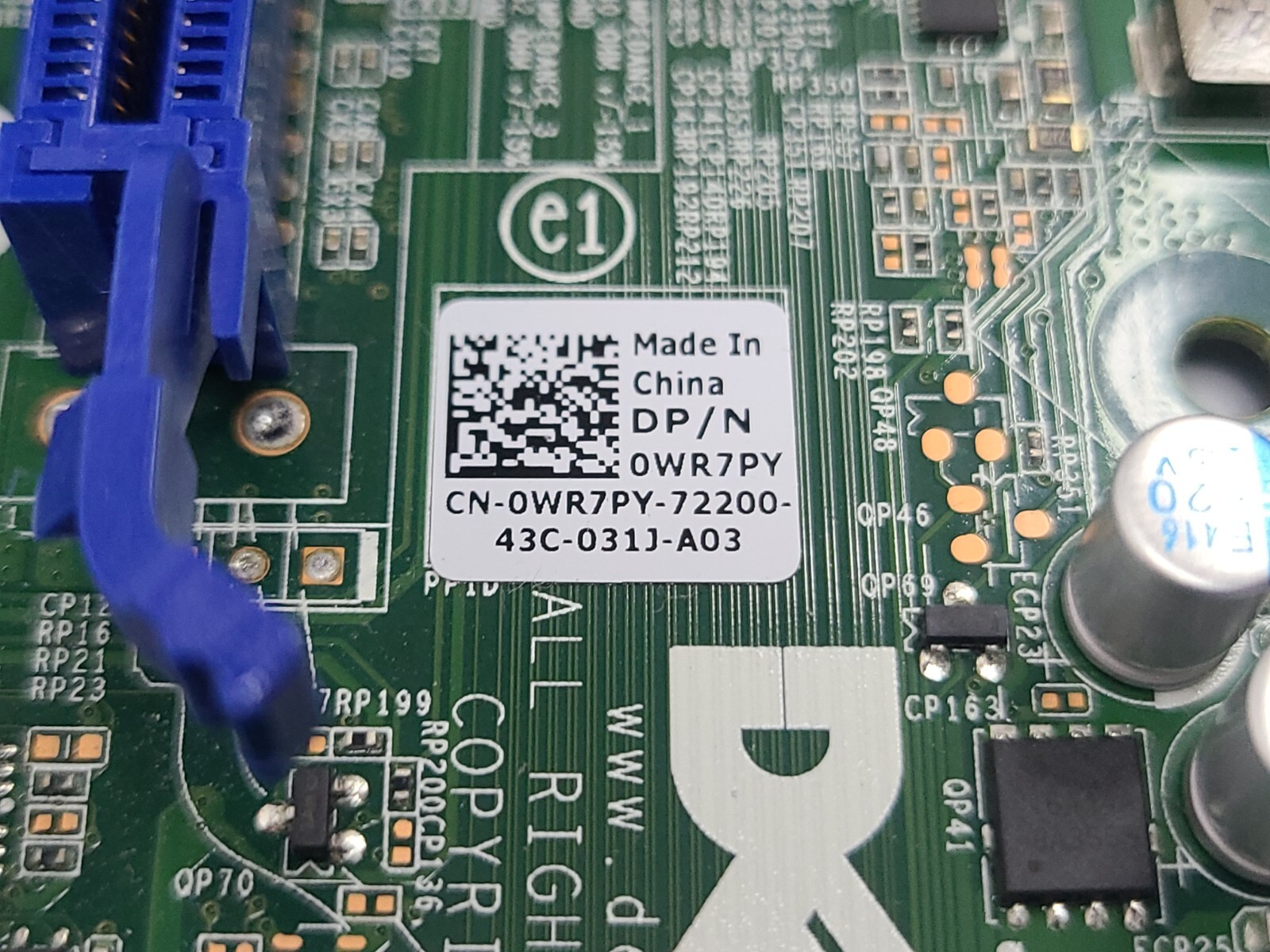 Jumper Dell 7010 Mainboard E93839 La0531 Motherboard NEW For Dell