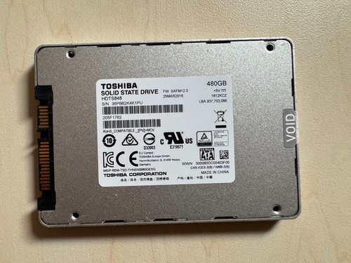 Toshiba Q300 HDTS848 480GB 2.5" Solid State Drive SATA SSD - Afbeelding 2 van 2