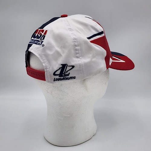 Vintage 1990s USA Basketball Hat Graphic Snapback Logo Athletic Cap New no tag - Picture 3 of 11