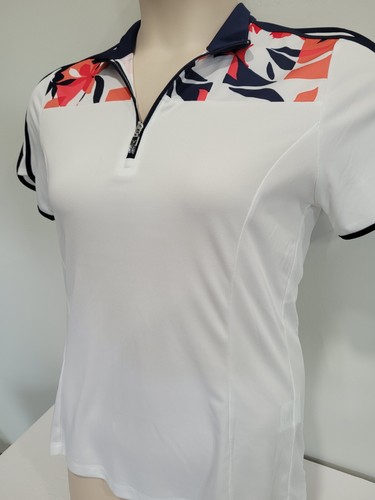 NWT Callaway Women’s 1/4 Zip Opti-Dry Golf Polo Shirt - Size Medium - Picture 3 of 5