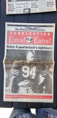 49ERS CANDLESTICK EXTRA -S.F. EXAMINER 9.22.91. S.F. EXAMINER IS HISTORY! NEW!