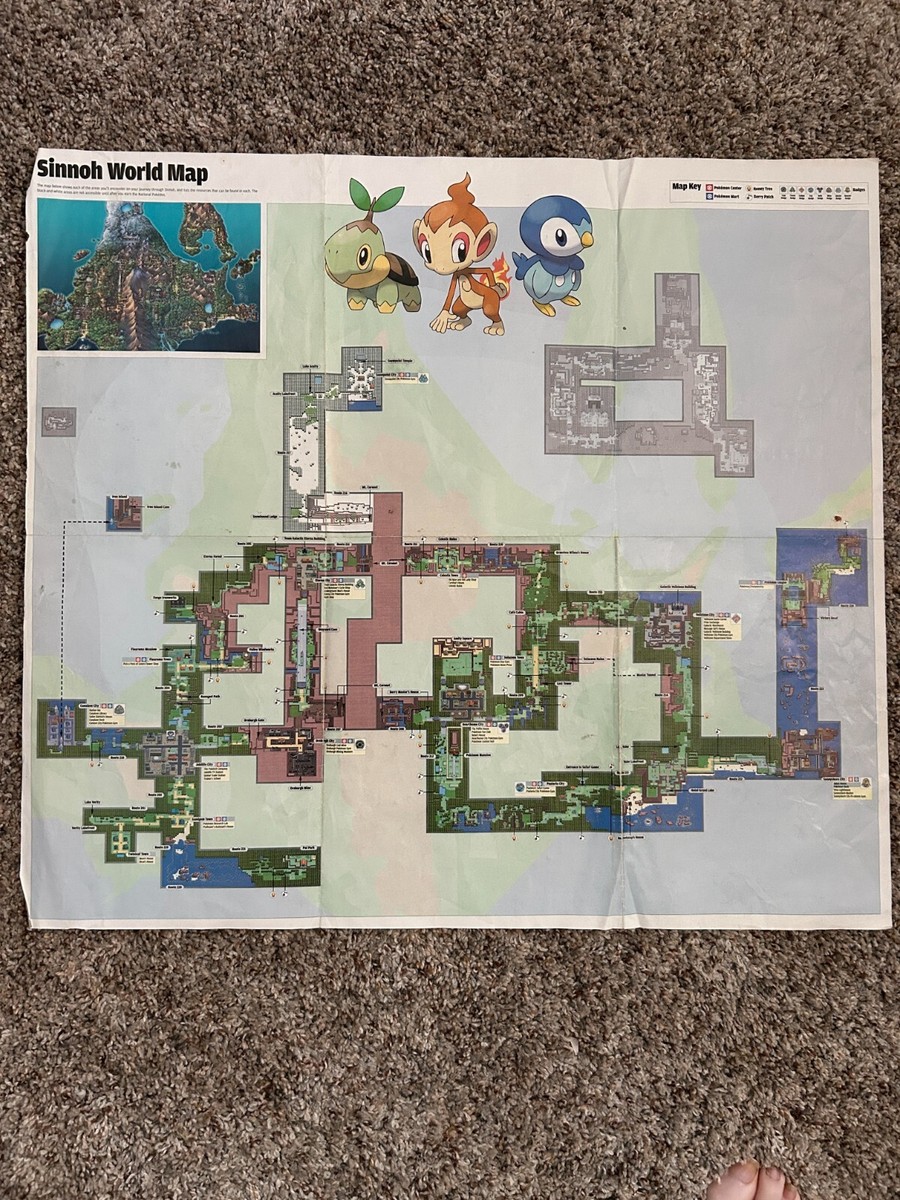 Pokemon Sinnoh World Map S L1200