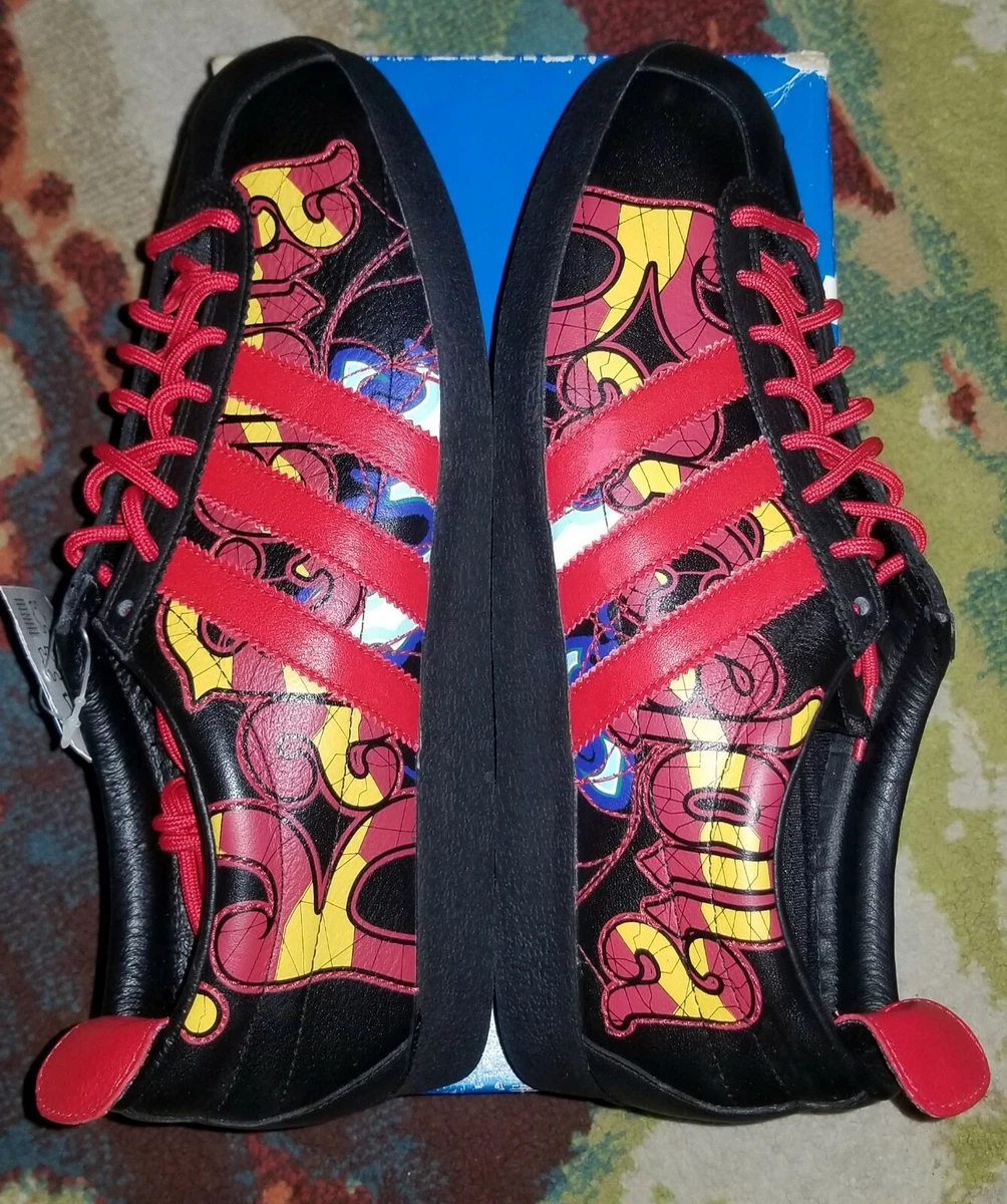 Adidas gazelle top rouge et noir
