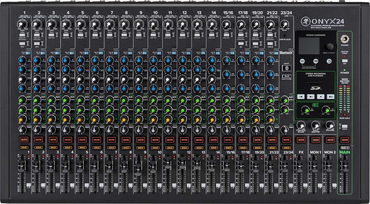 Mackie ONYX24 24-Channel Analog Mixer w/USB/3-Band EQ