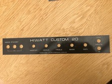 Hiwatt Custom 20 Watt Bedienfeld Ersatz Trafolite 