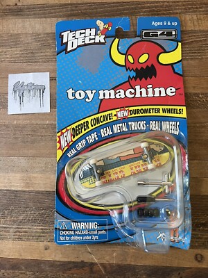 Vintage Tech Deck Kerry Getz Toy Machine Fingerboard Skateboard Toy Lay Around