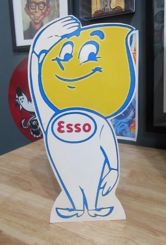 Esso Oil Drop Man Tabletop Standee Cutout | Advertising Characters | Cut-Out