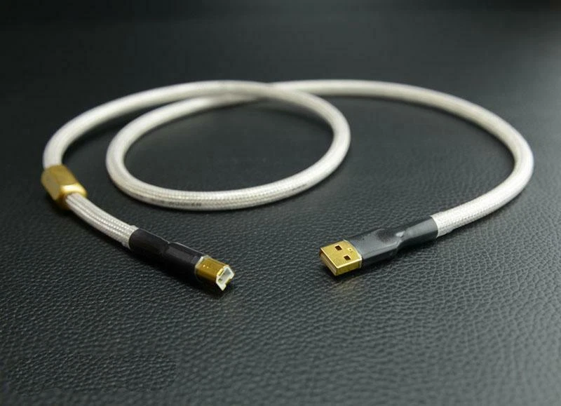 HiFi USB Audio Interconnect Cable DAC USB B Type A B 4N Copper Wire digital - Image 4 of 4