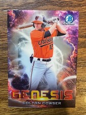 2021 Bowman Chrome Draft Genesis #GNS5 Colton Cowser Baltimore Orioles
