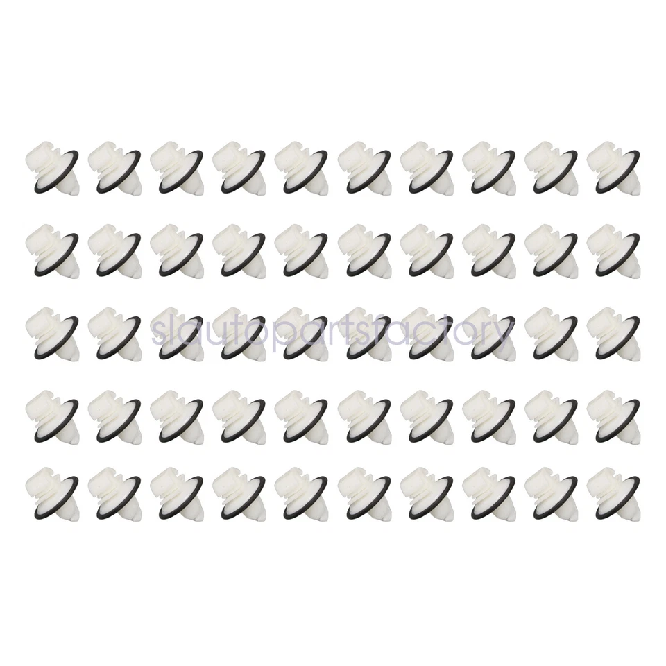 50Pcs For Mercedes-Benz Sprinter 3500XD 2021 White Center Molding Clip - Image 3 of 4