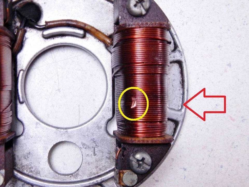 GENERADOR ALTERNADOR ESTATOR 78 SUZUKI DR370 DR 370 Foto 2 de 4