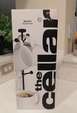 4 The Cellar Whiteware Basics Coffee Mug Tree Set Macys Exclusive NEW IN BOX