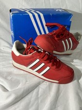 red adidas shoes Samoa men Size 8 Used Comes With Og Box