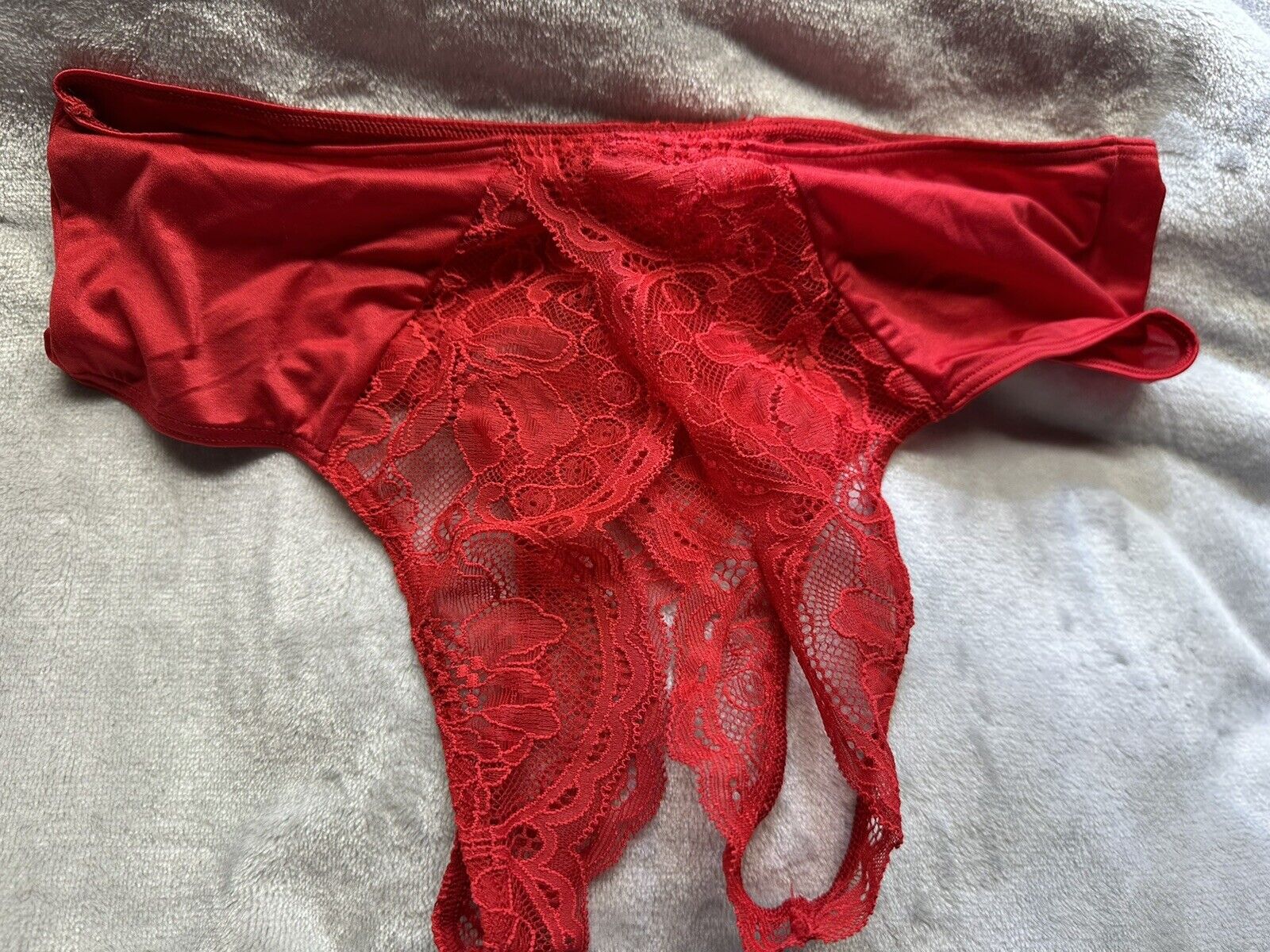 Victoria Secret Crotchless RED PANTY SMALL-LARGE-XLARGE | eBay