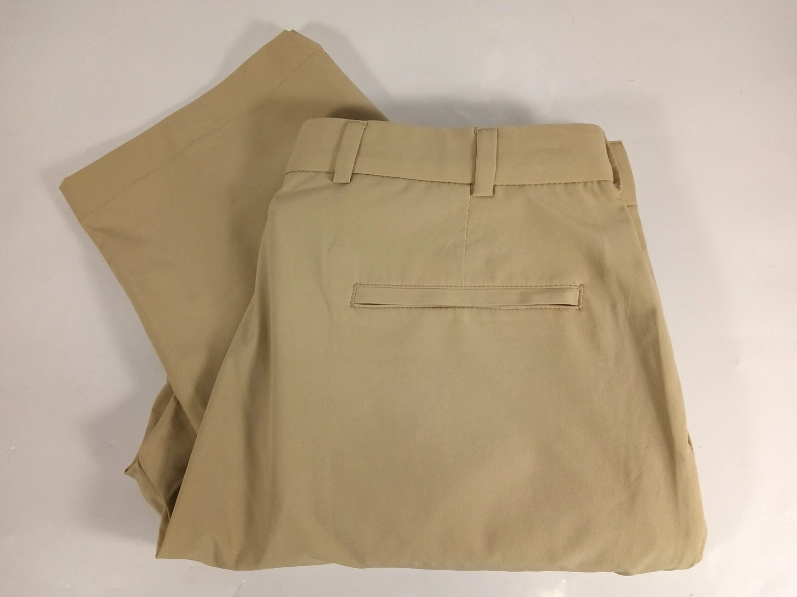 Brooks Brothers Golf Chino Pants Light Weight Beige Flat Front Men's 35 x 30