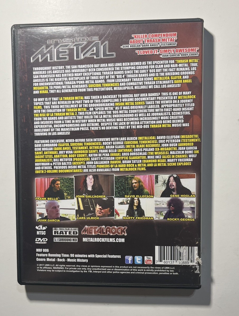 (未使用･未開封品)Inside l: Rise of L.a. Thrash l 2 [DVD] Inside Metal: Rise Of L.a. Thrash Metal 2 [Used Very Good