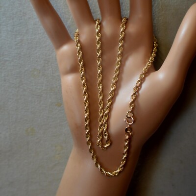 ct GOLD second hand hollow prince of wales chain UK