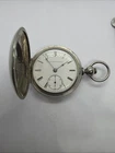 Elgin H H Taylor 15J Ad Railroad 18s Antique Keywind Pocket Watch Runs W/Key
