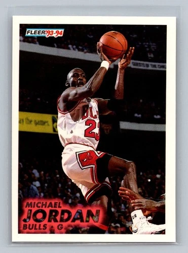 1993-94 Fleer #28 Michael Jordan HOF Chicago Bulls Basketball Card