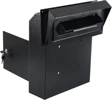 Heavy Duty Mail Box with Key Lock, 15''X12''X6'', Locking Metal Mailbox Door Mou