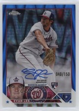 2023 Topps Chrome Update Blue RayWave Refractor /150 Evan Lee Rookie Auto RC