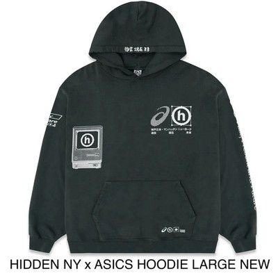Hidden Ny X Asics Hoodie Secret Release Ny Pop Up Exlusive 100% Authentic Large