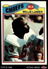 1977 Topps #155 Willie Lanier Chiefs HOF Morgan St 4 - VG/EX