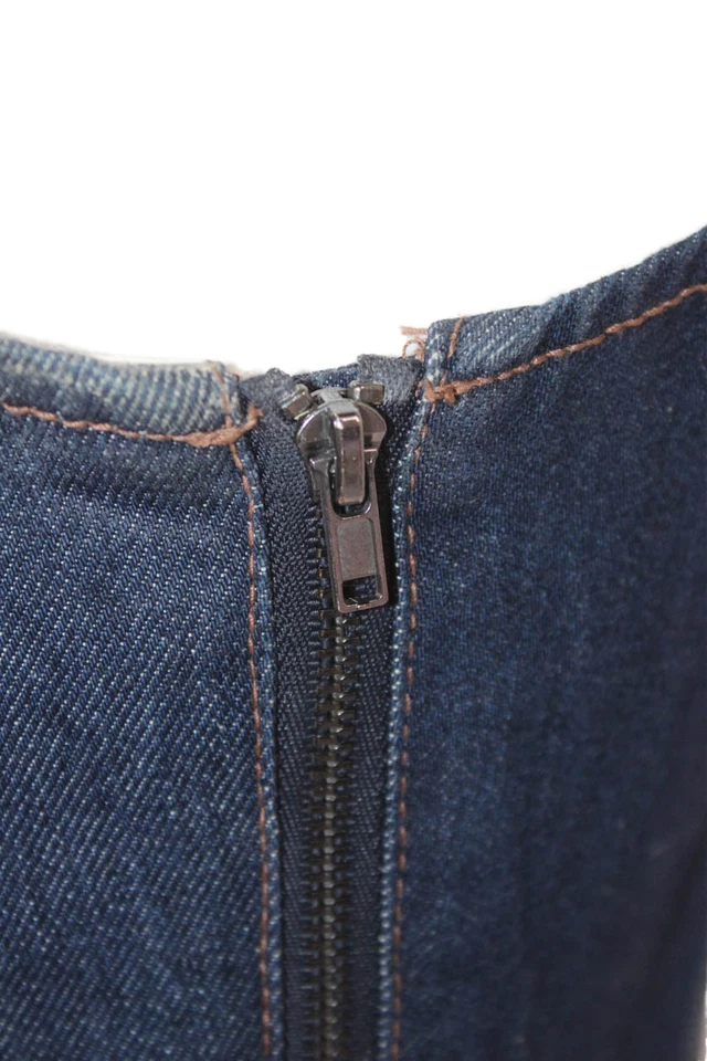 Vestido vaquero Kate Spade New York X Target para mujer cuello redondo azul talla 4 Foto 4 de 4