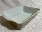 Retro PYREX '76+ Homestead Pattern Opal-White M-G Lg Oven-Refrig 503-B Dish