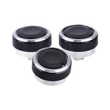 3xBlack Side Air Condition AC Heat Control Switch Knob Button fit Ford Focus pa