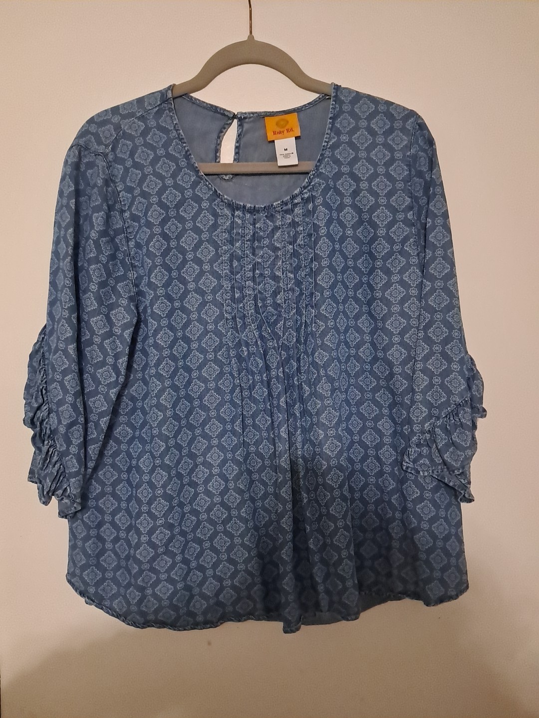 RUBY RD Medium Soft Stretchy Abstract Floral Prin… - image 1