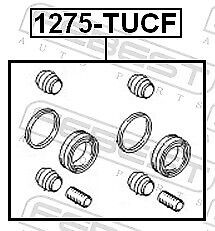 FEBEST 1275-TUCF Reparatursatz, Bremssattel für GENESIS, HYUNDAI - Bild 2 von 7