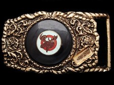 JF21142 VINTAGE 1970s P.A.P. LOYAL ORDER OF MOOSE MOOSE LODGE BELT BUCKLE