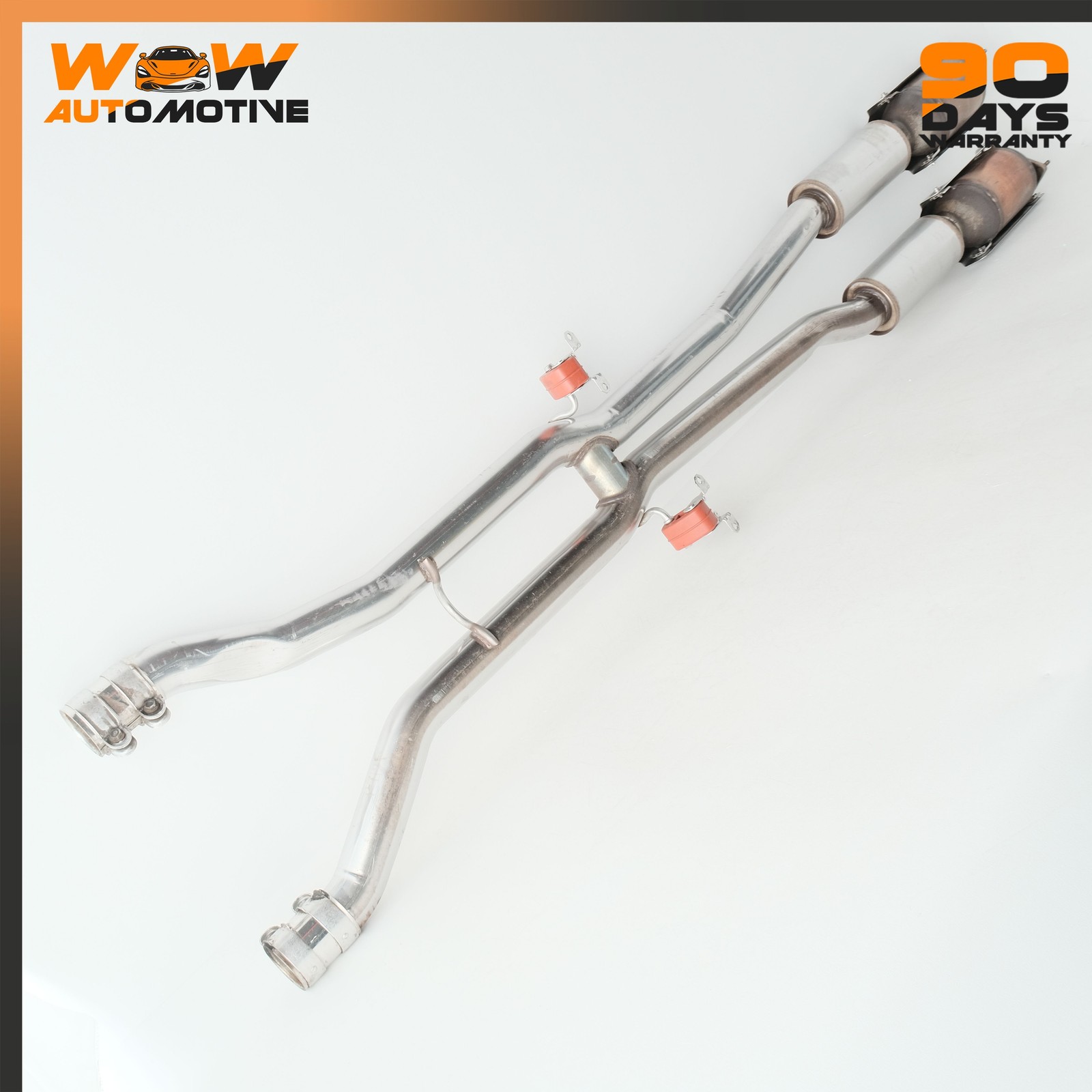 06-13 BENTLEY CONTINENTAL FLYING SPUR LEFT RIGHT EXHAUST PIPE CATALYST OEM