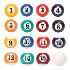 16PCS Eco-friendly Resin Mini 2.5CM Children Billiard Ball Toy Pool Table