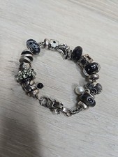 Beautiful Trollbeads Sterling Silver 925 Charms Bracelet
