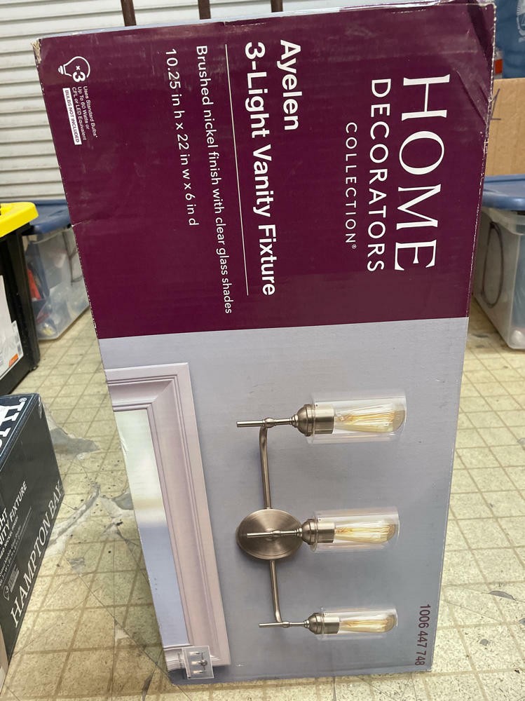 Ayelen 3-Light Vanity Fixture Brushed Nickel