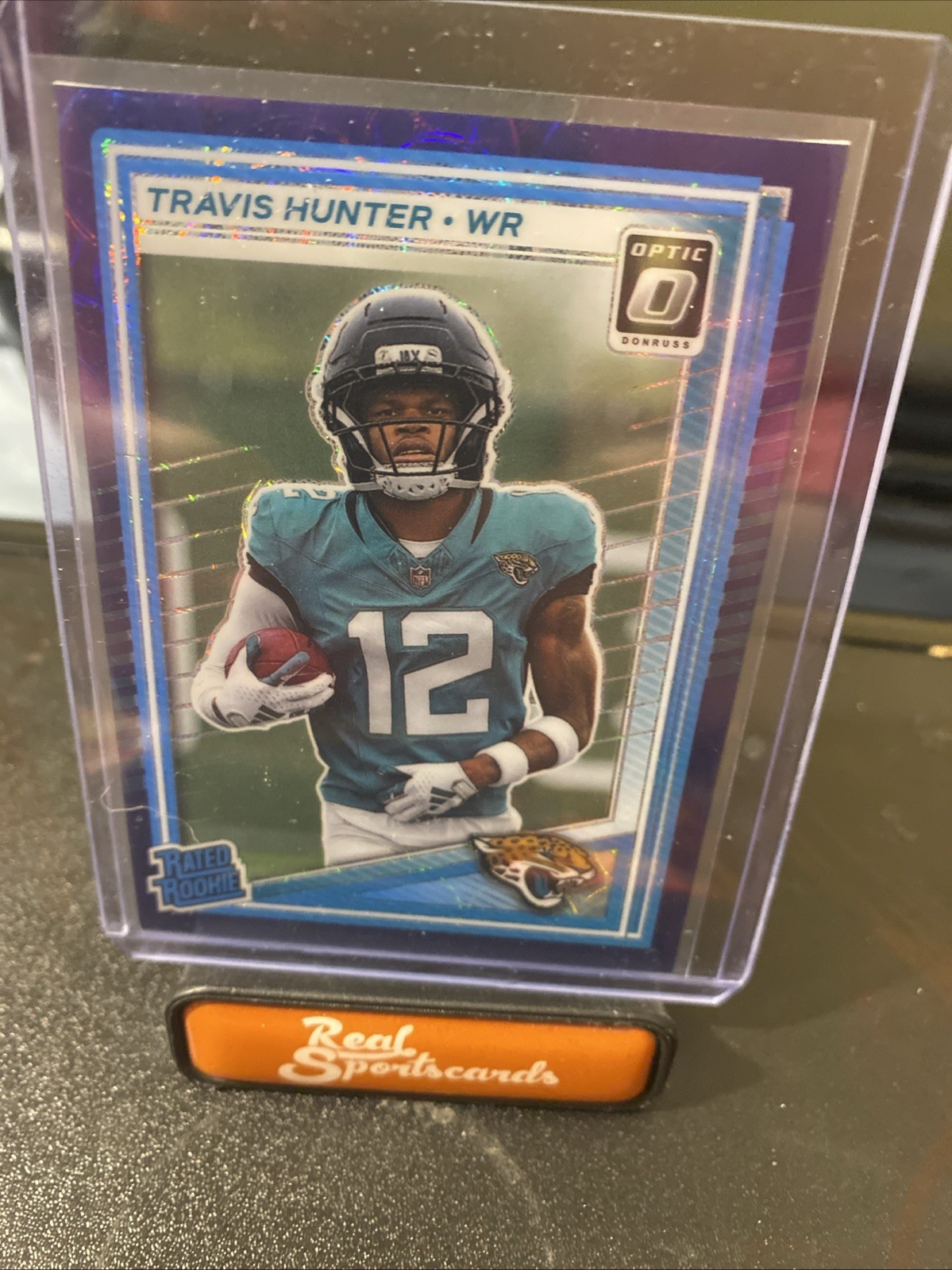 2025 Travis Hunter Donruss Optic RC #201 Purple Scope Prizm Hot SP!